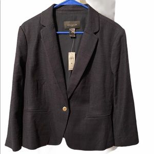 Ann Taylor blazer. Navy tweed pattern. NWT. Sz 16